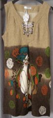 robe motif femme