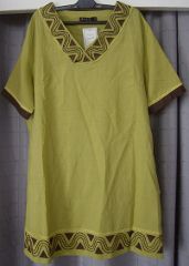 tunique lin verte