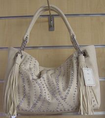 sac beige avec strass